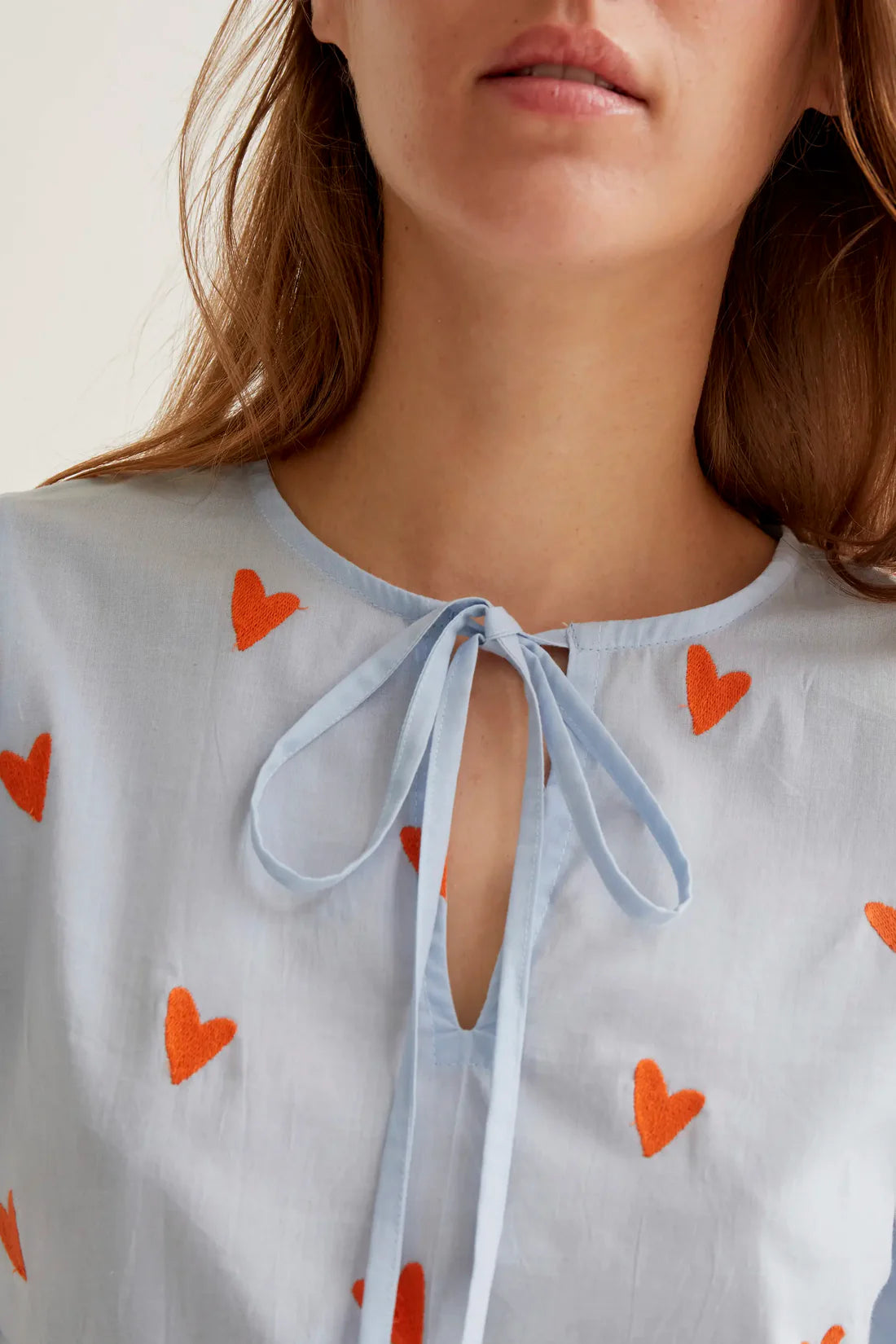 Top with Heart Embroidery