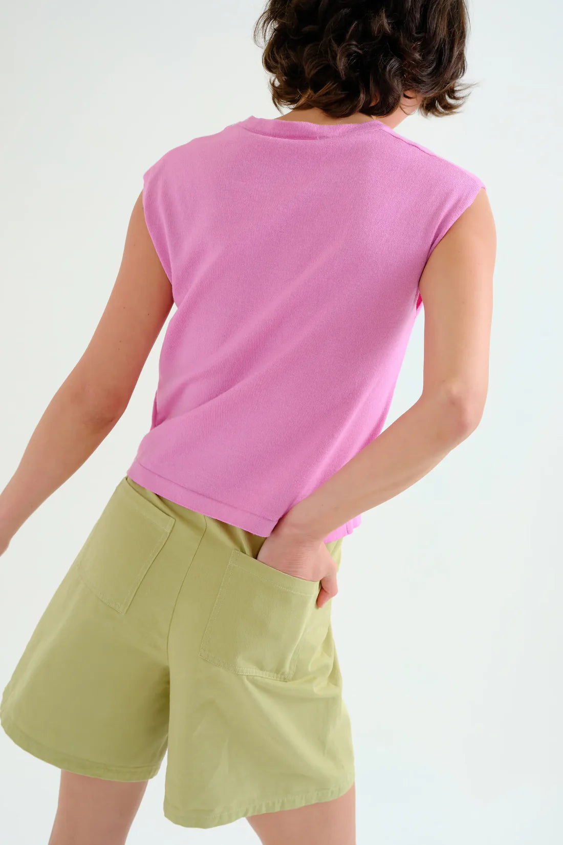 Green Shorts, 100% Cotton