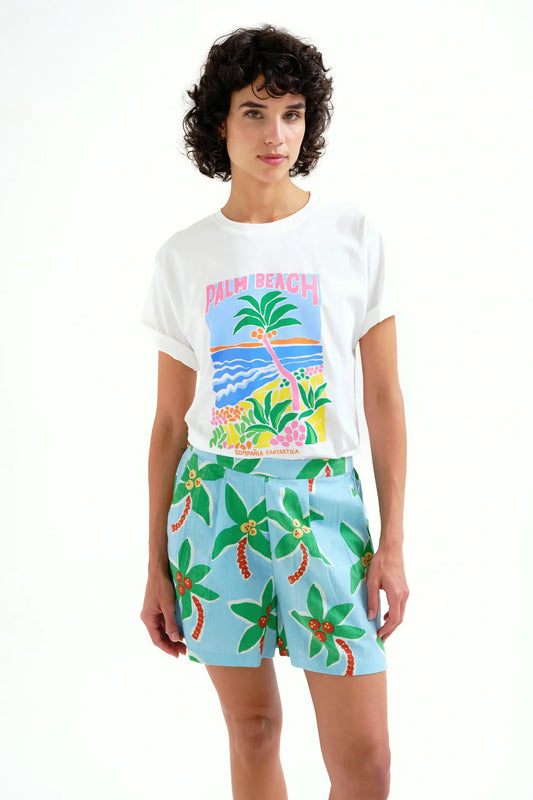 Palm Beach Print T-shirt