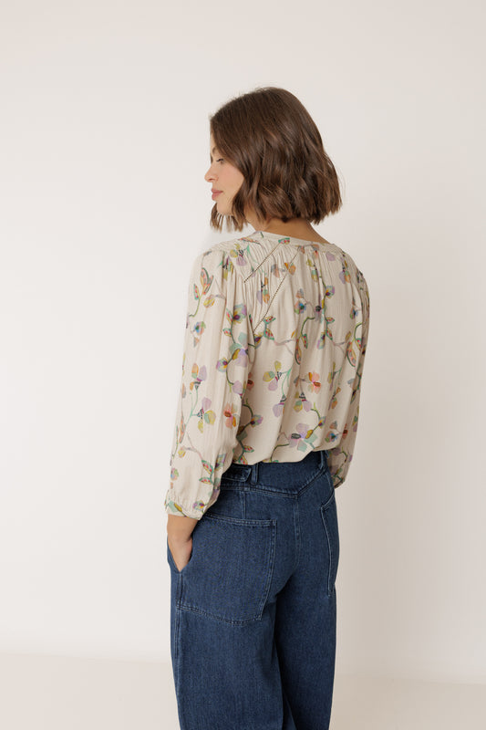 Ruched-Detail Shirt