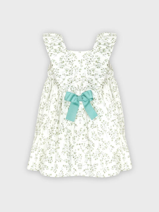 Floral Dress With Bow Detail