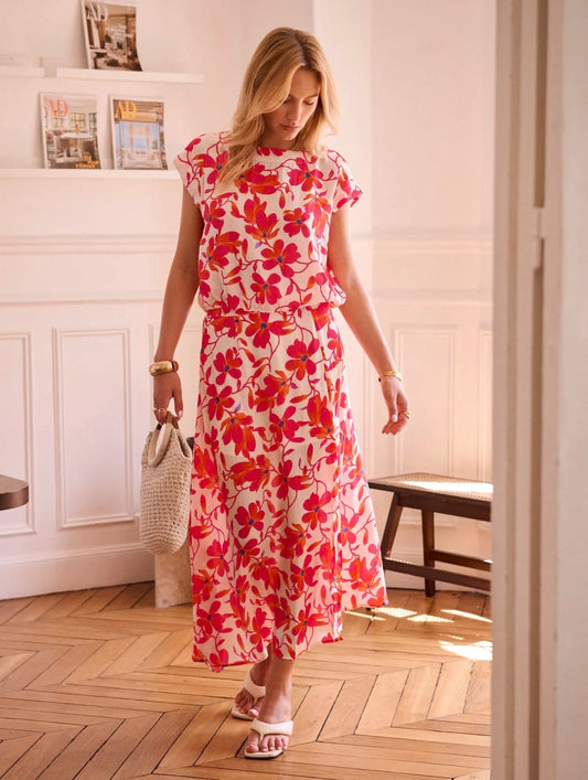 Printed Floral Skirt