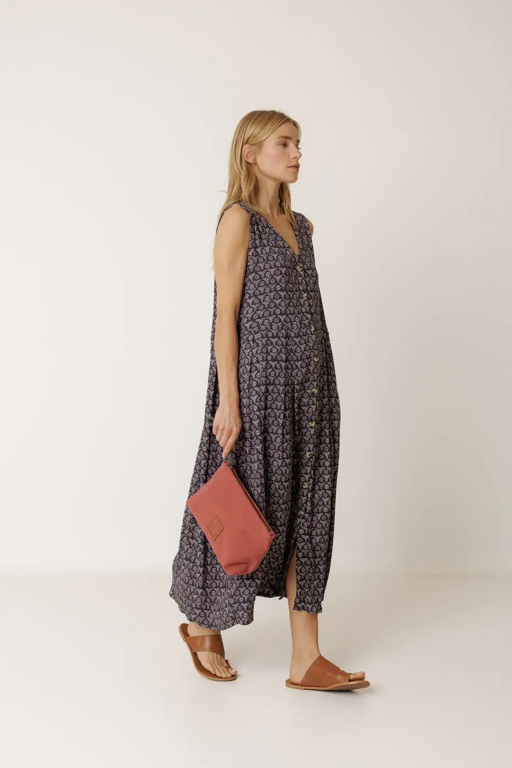 Multi Block-Print Dress