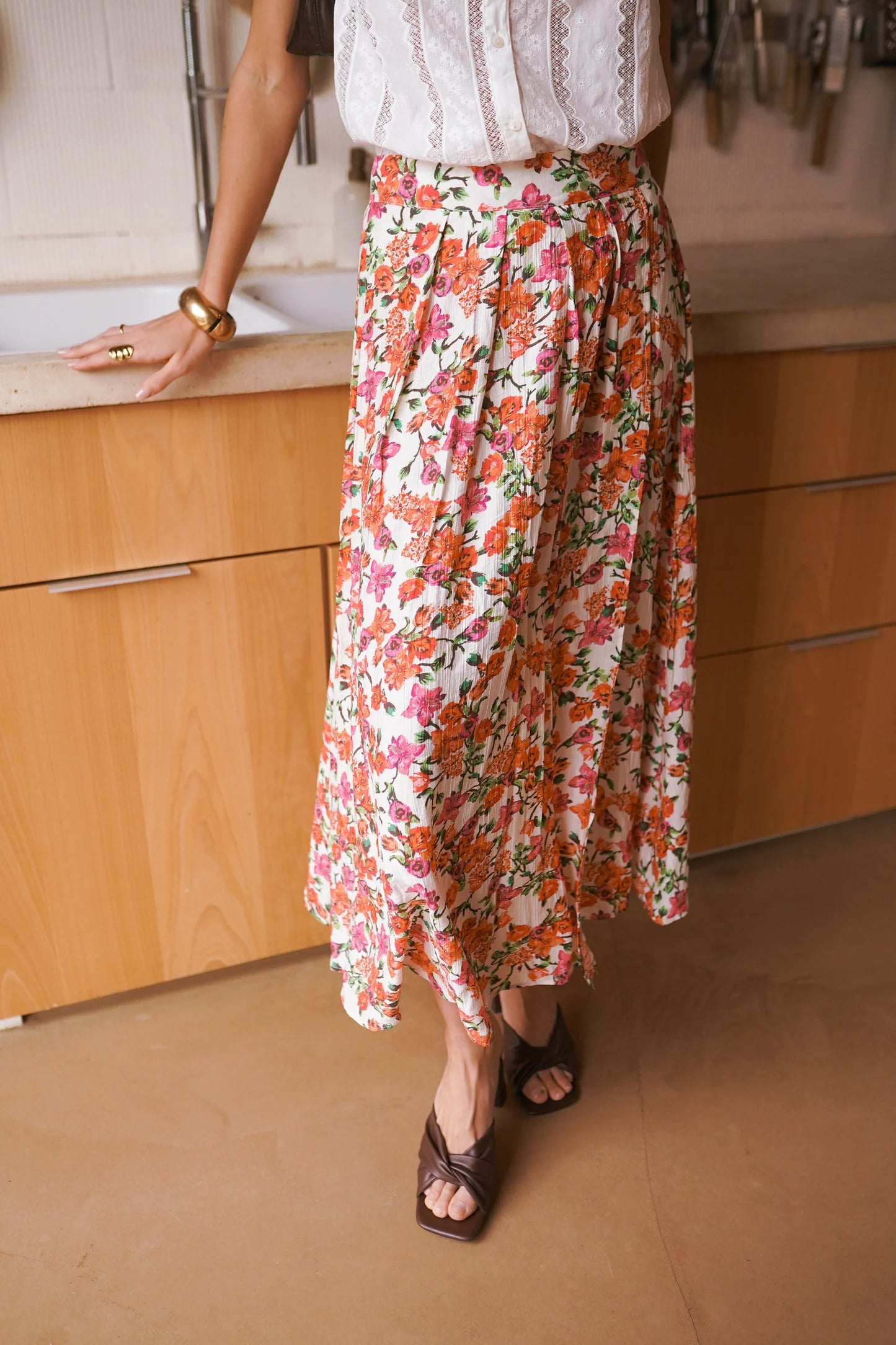 Floral Print Skirt