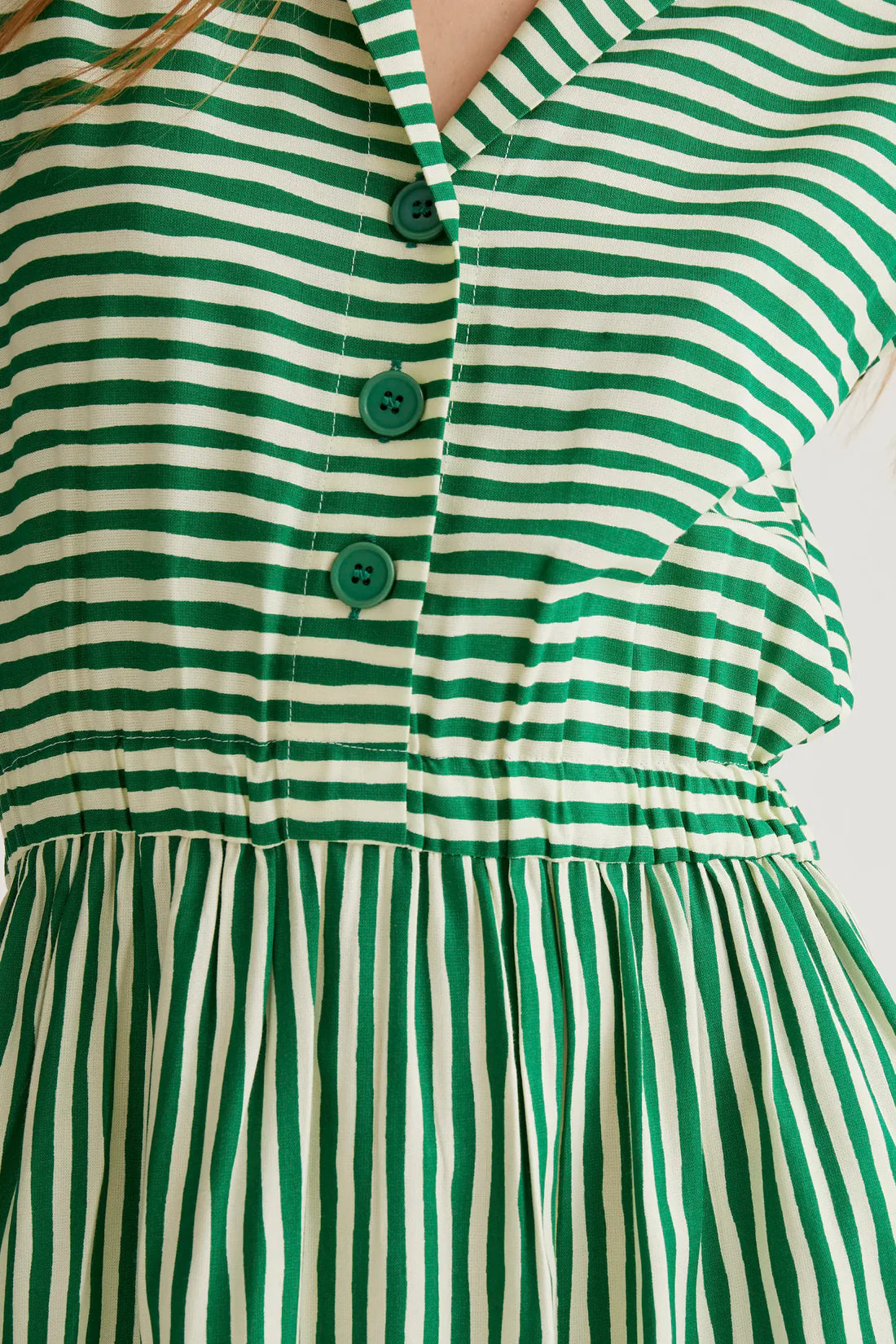 Lavagna Green Printed Midi Dress