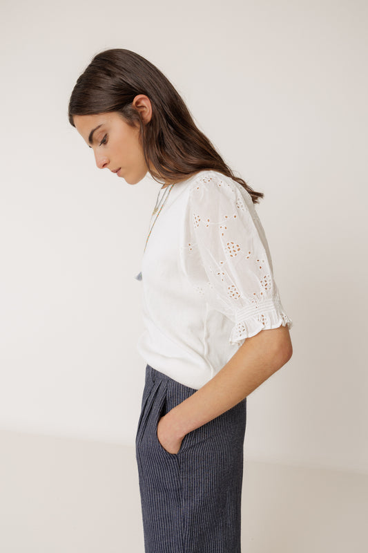 Balloon-Sleeve Tee