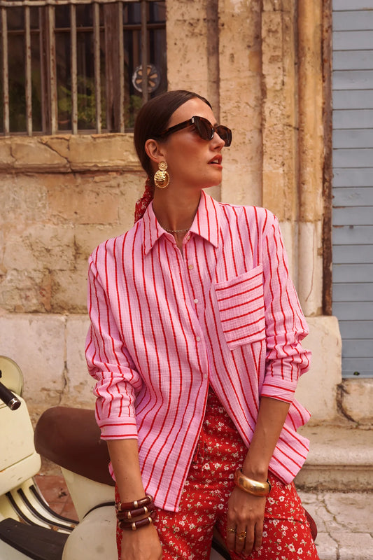 Pink Stripe Shirt