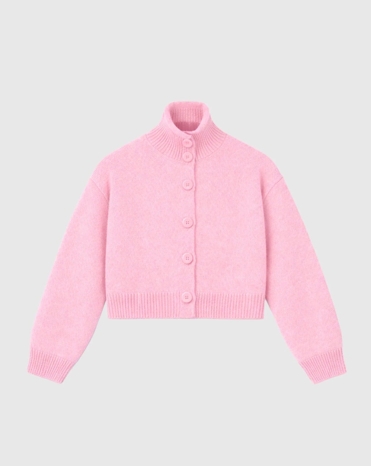 Pink Button Cardigan