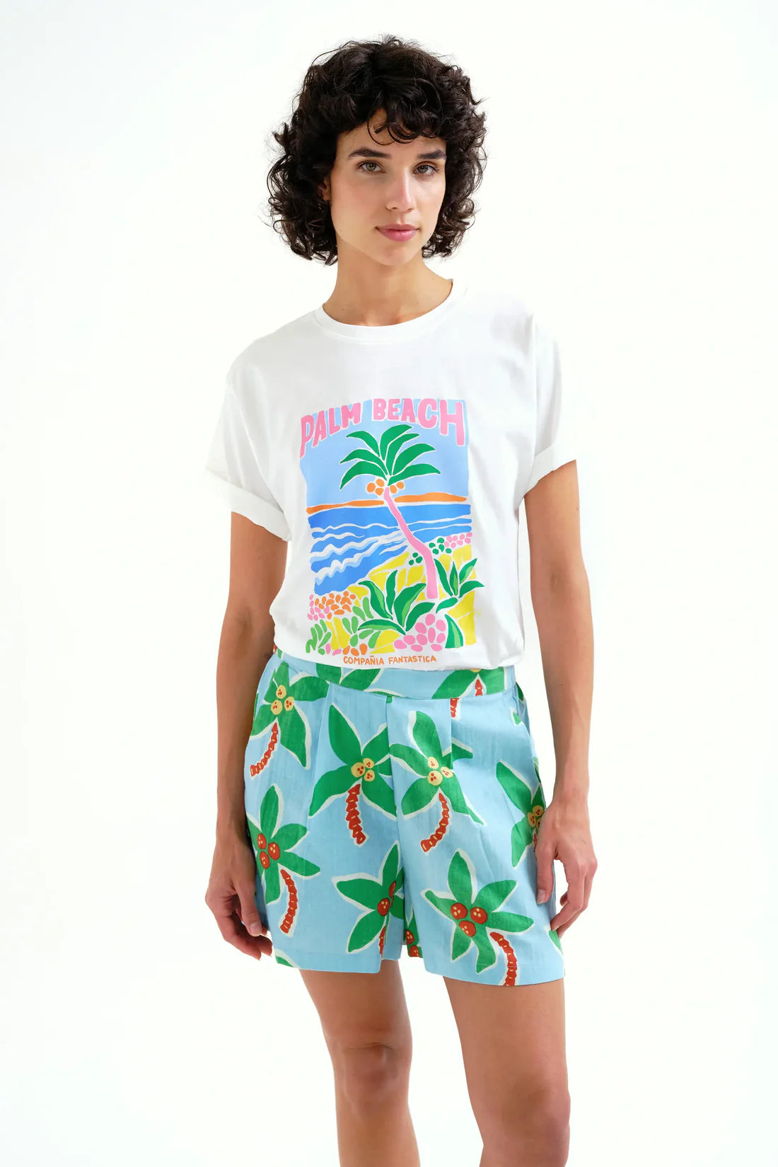 Palm Beach Print T-shirt